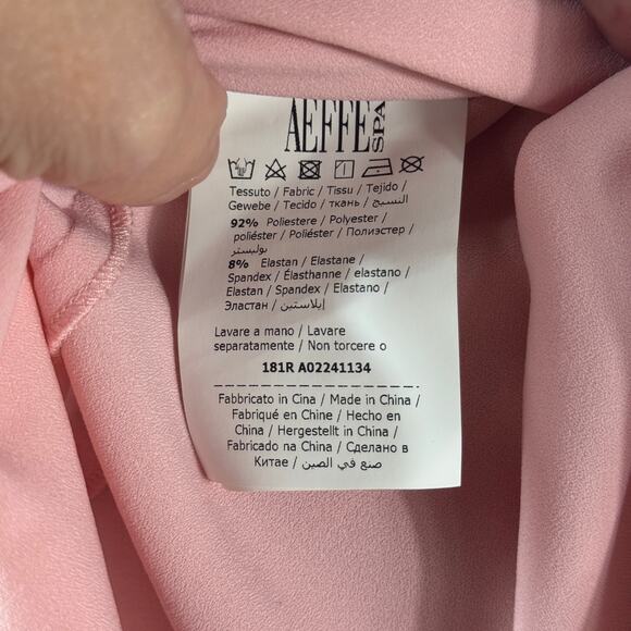 Moschino Boutique Pink Bow Polyester Blend Top Size 8 - Picture 6 of 8